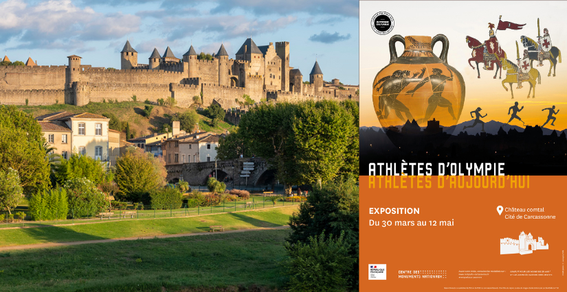 Exposition "Athlètes d'Olympie, athlètes d'aujourd'hui" au Château comtal de Carcassonne