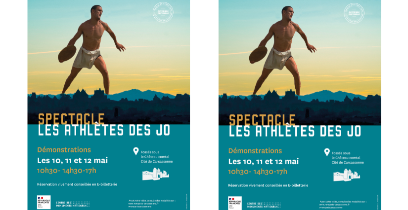 "Les athlètes des jeux olympiques antiques", spectacle au Château de Carcassonne